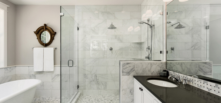 bathroom shower door installation in Shafter
